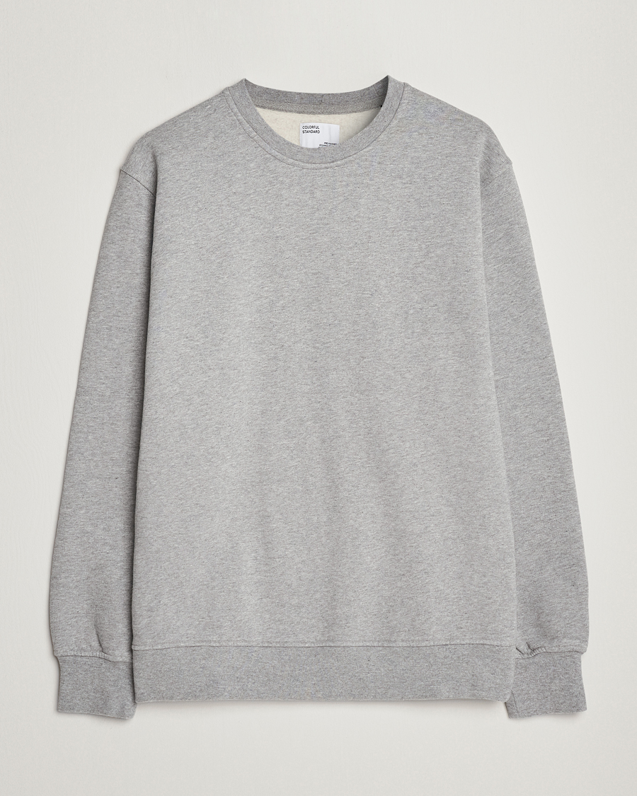 Herre | | Colorful Standard | Classic Organic Crew Neck Sweat Heather Grey