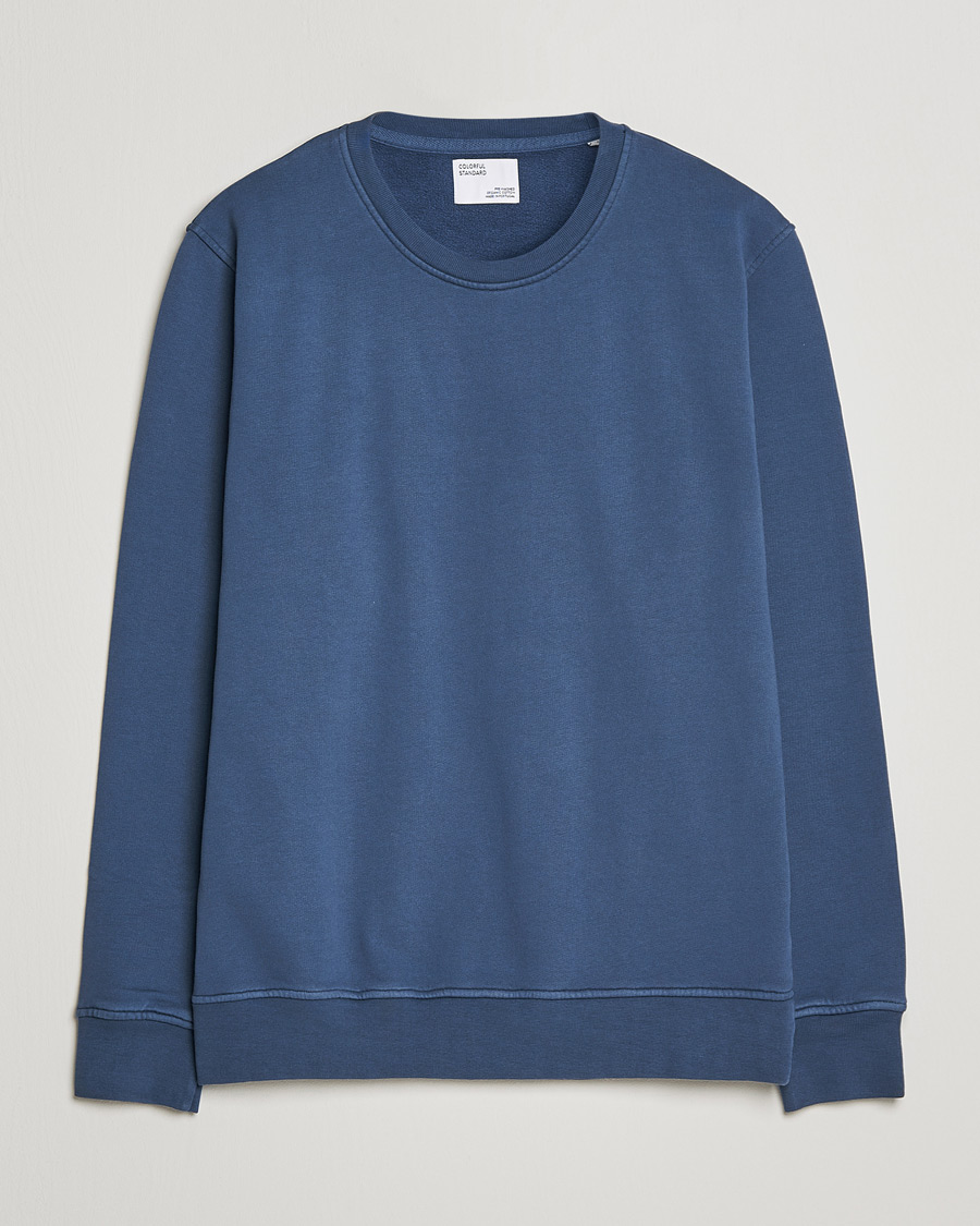 Herre | Gensere | Colorful Standard | Classic Organic Crew Neck Sweat Petrol Blue