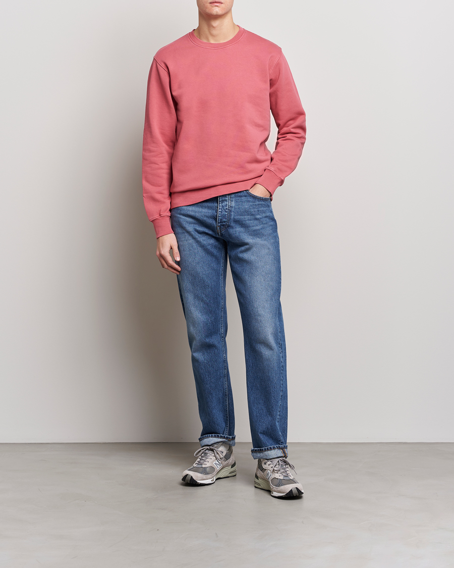 Herre | Gensere | Colorful Standard | Classic Organic Crew Neck Sweat Raspberry Pink