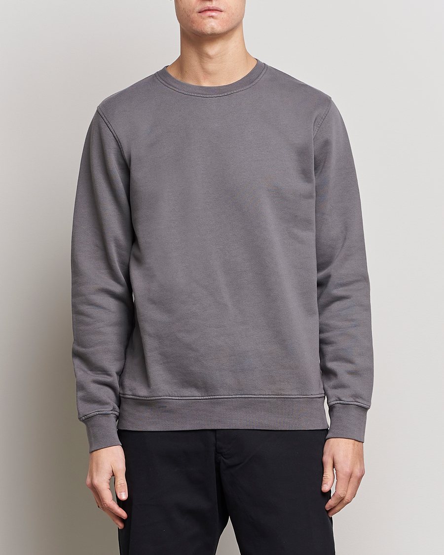 Herr | Kläder | Colorful Standard | Classic Organic Crew Neck Sweat Storm Grey