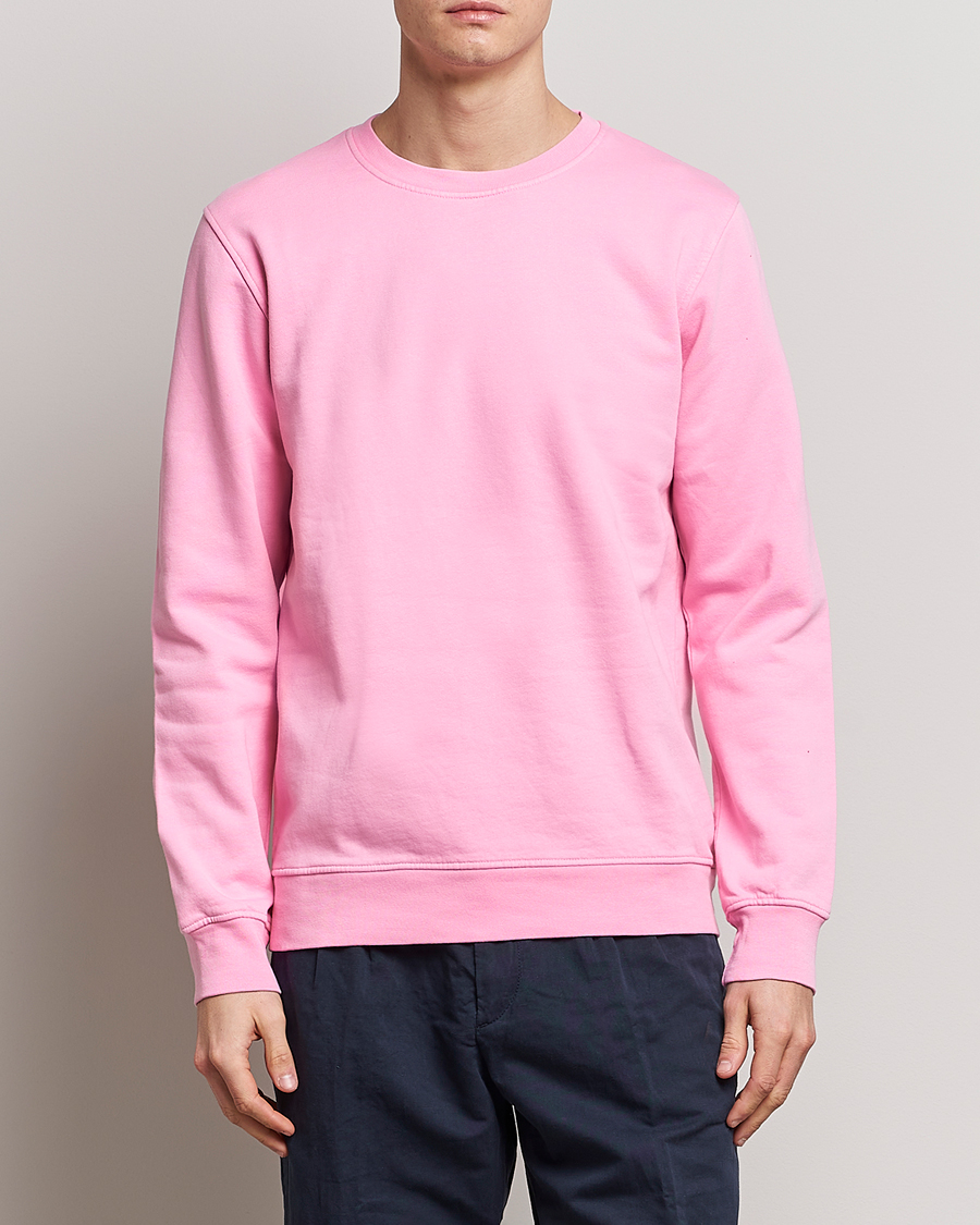 Herre | Contemporary Creators | Colorful Standard | Classic Organic Crew Neck Sweat Flamingo Pink