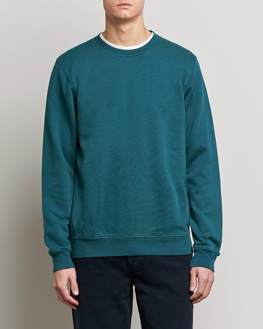 Herre |  | Colorful Standard | Classic Organic Crew Neck Sweat Ocean Green