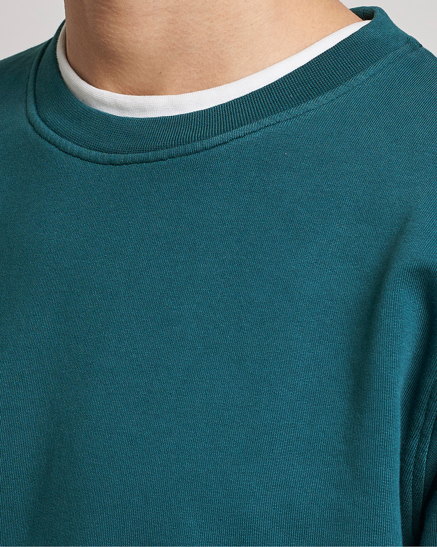 Herre | Gensere | Colorful Standard | Classic Organic Crew Neck Sweat Ocean Green