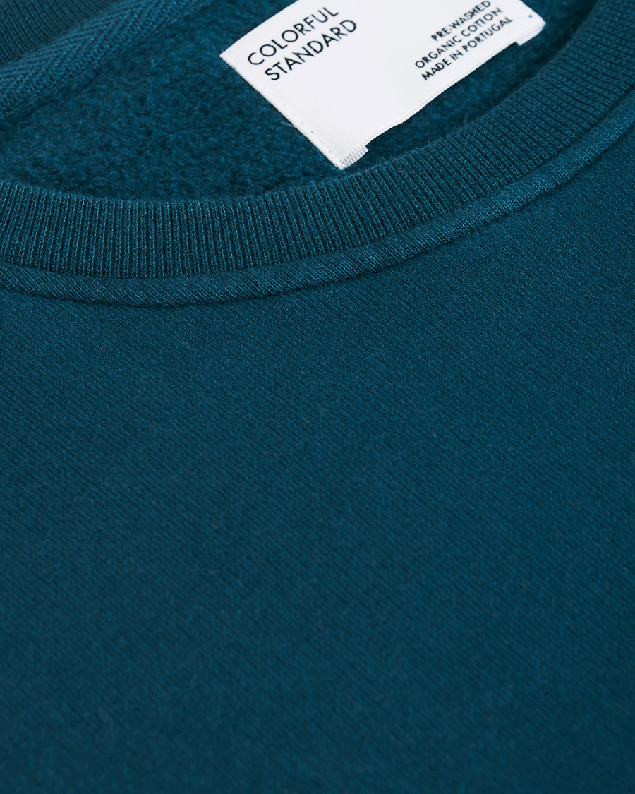 Herre | Gensere | Colorful Standard | Classic Organic Crew Neck Sweat Ocean Green