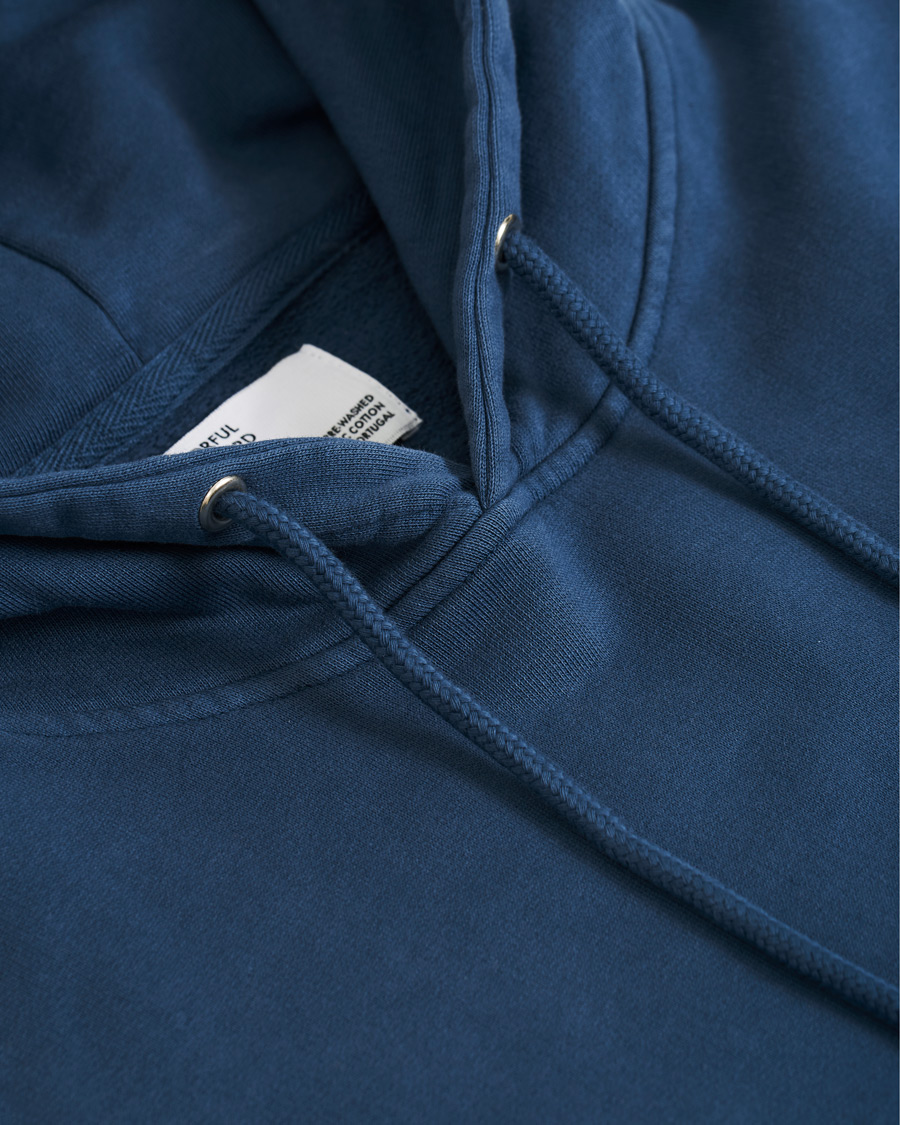Herre | Gensere | Colorful Standard | Classic Organic Hood Petrol Blue