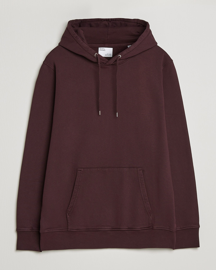 Herre | Gensere | Colorful Standard | Classic Organic Hood Oxblood Red