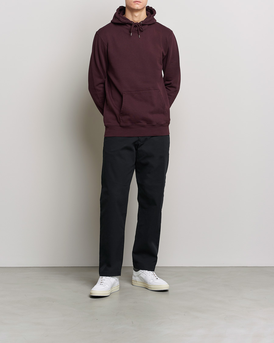 Herre | Gensere | Colorful Standard | Classic Organic Hood Oxblood Red