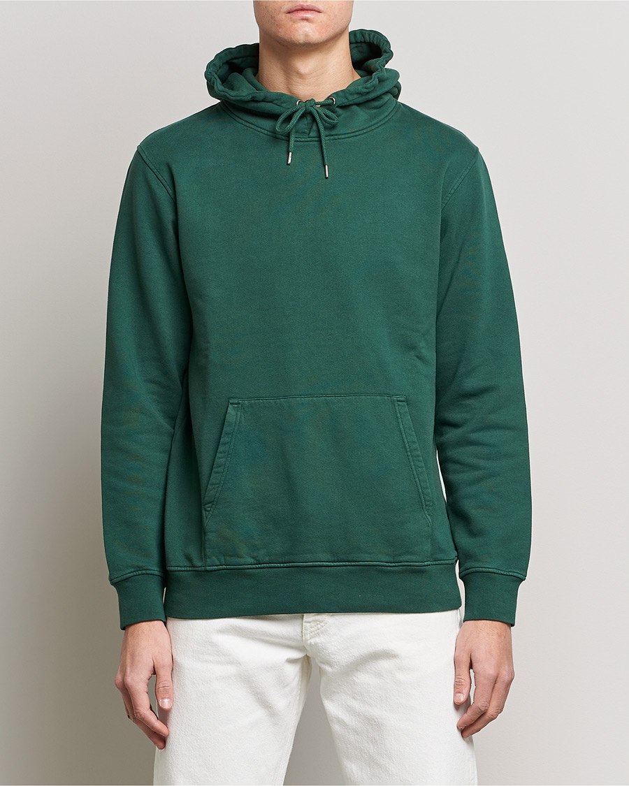 Herre | Gensere | Colorful Standard | Classic Organic Hood Emerald Green