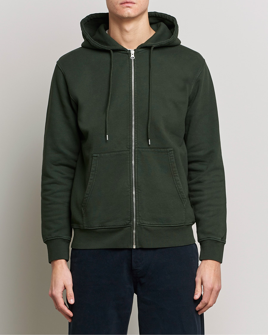 Herre | Contemporary Creators | Colorful Standard | Classic Organic Full Zip Hood Hunter Green