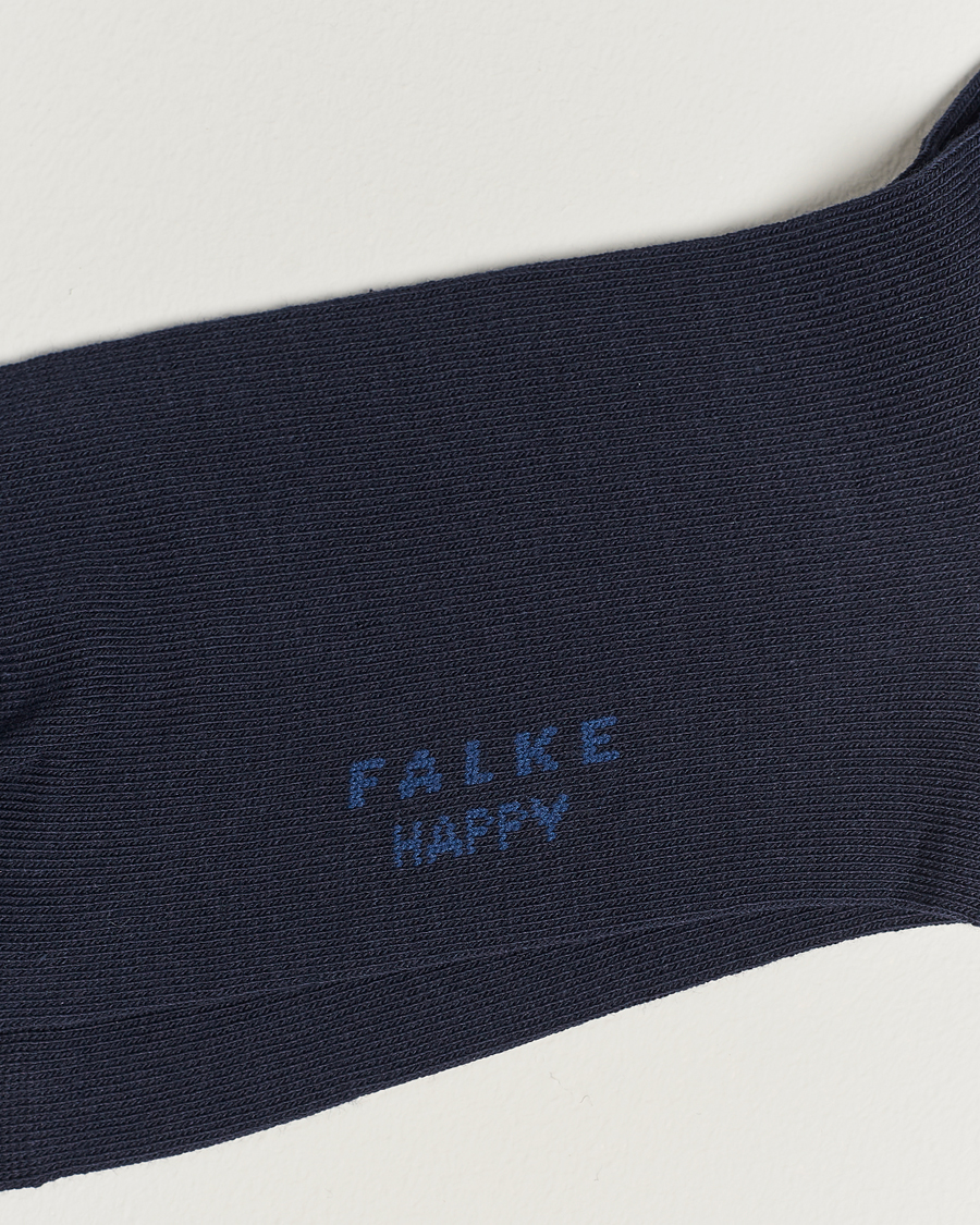 Herre |  | Falke | Happy 2-Pack Cotton Socks Navy
