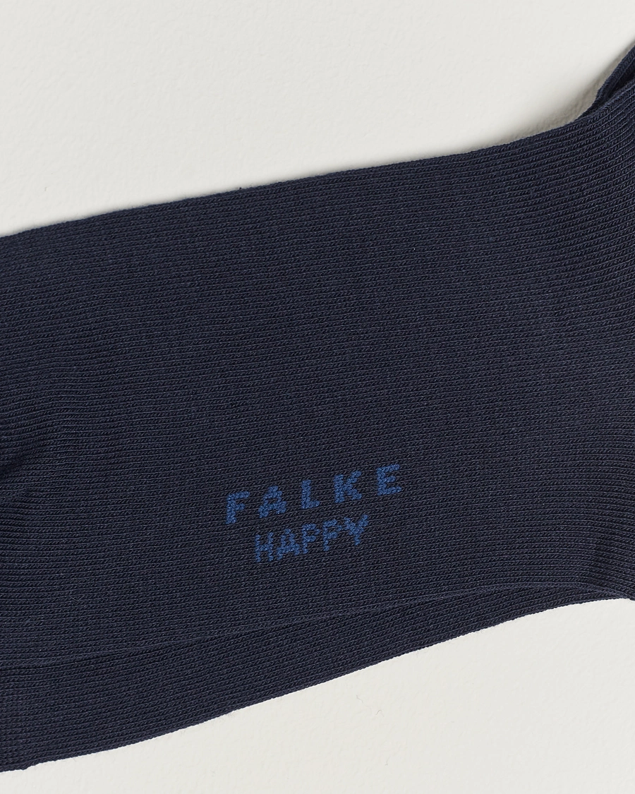 Herre | Falke | Falke | Happy 2-Pack Cotton Socks Navy