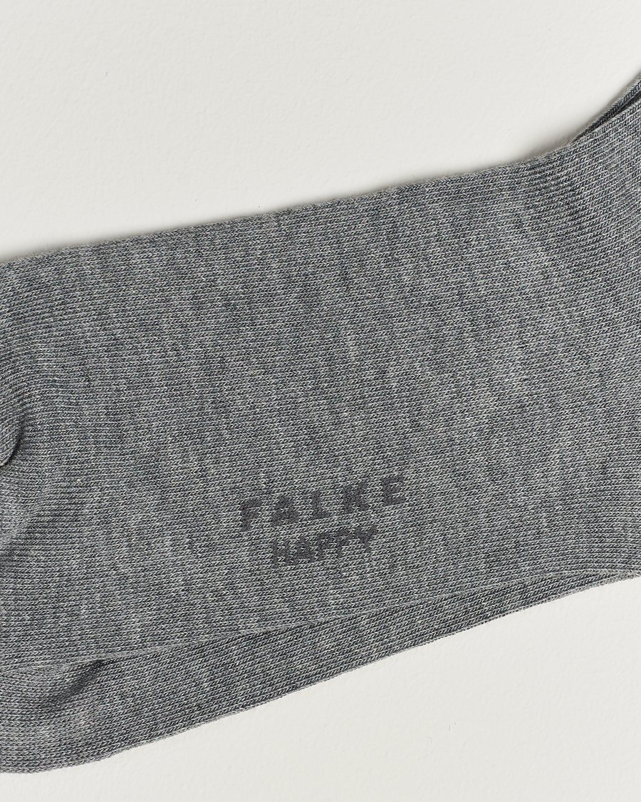 Herre |  | Falke | Happy 2-Pack Cotton Socks Light Grey