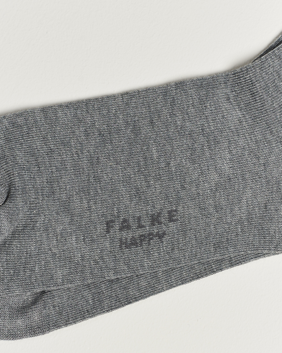 Herre | Strømper | Falke | Happy 2-Pack Cotton Socks Light Grey