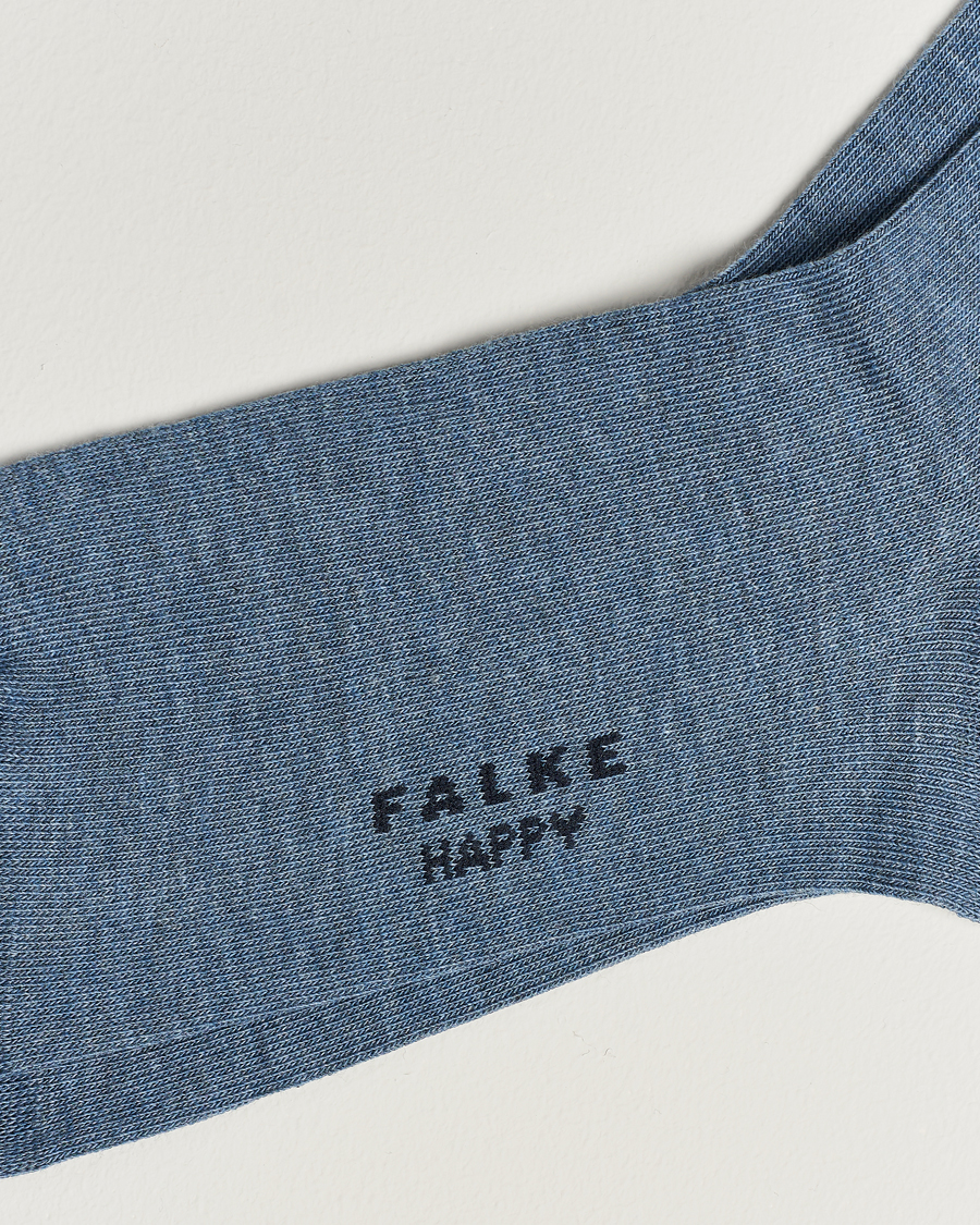 Herre | Undertøy | Falke | Happy 2-Pack Cotton Socks Light Blue