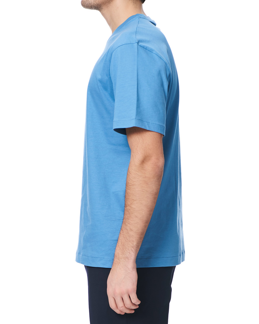 Herre | T-Shirts | Filippa K | Single Jersey Regular Tee Blue Heaven