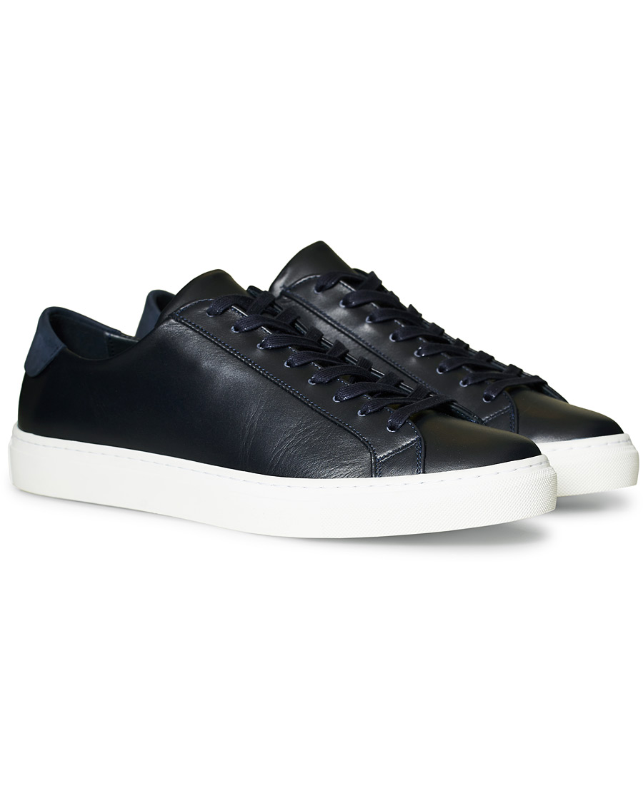 Herre | Filippa K Morgan Low Mix Sneakers Navy | Filippa K | Morgan Low Mix Sneakers Navy