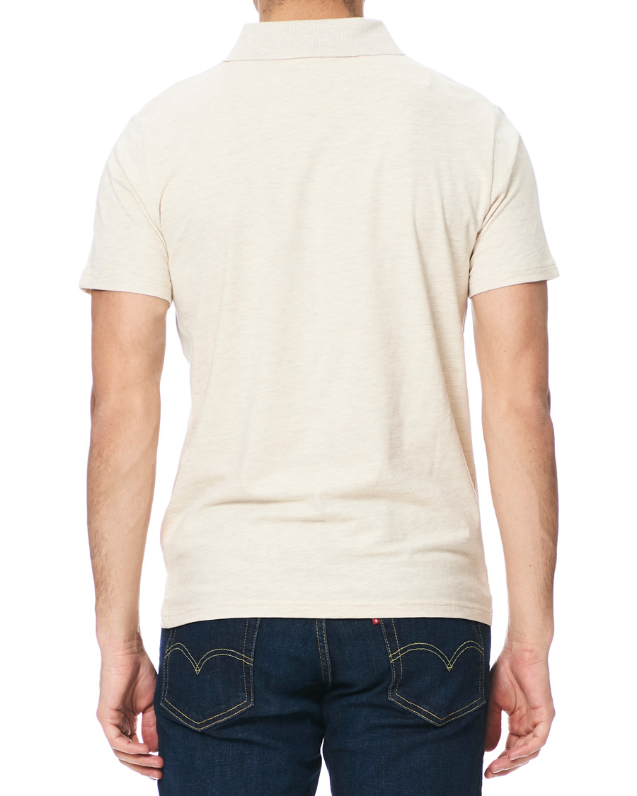 Herre | Pikéer | Filippa K | Soft Lycra Polo T-Shirt Beige Melange