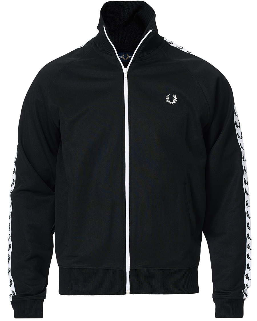 Herre | Gensere | Fred Perry | Taped Track Jacket Black