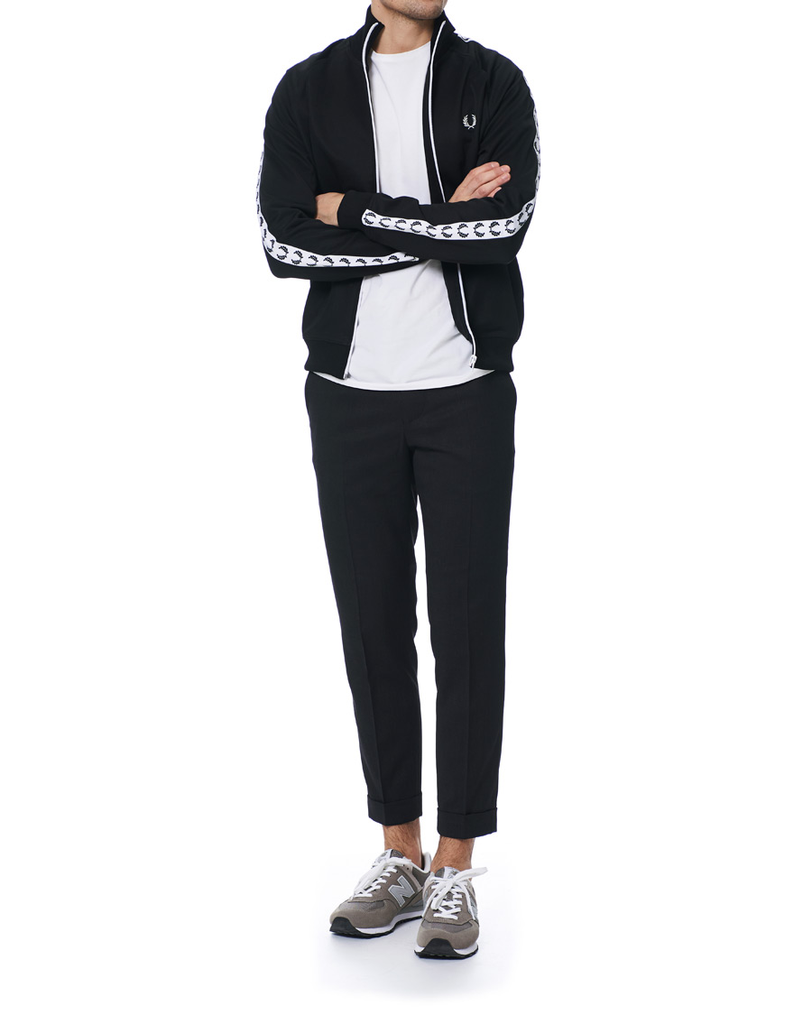 Herre | Gensere | Fred Perry | Taped Track Jacket Black