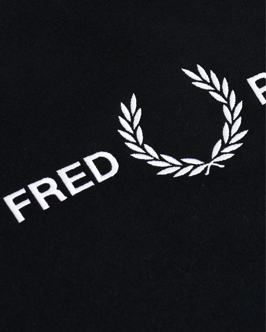 Herre | Gensere | Fred Perry | Graphic Hooded Sweatshirt Black