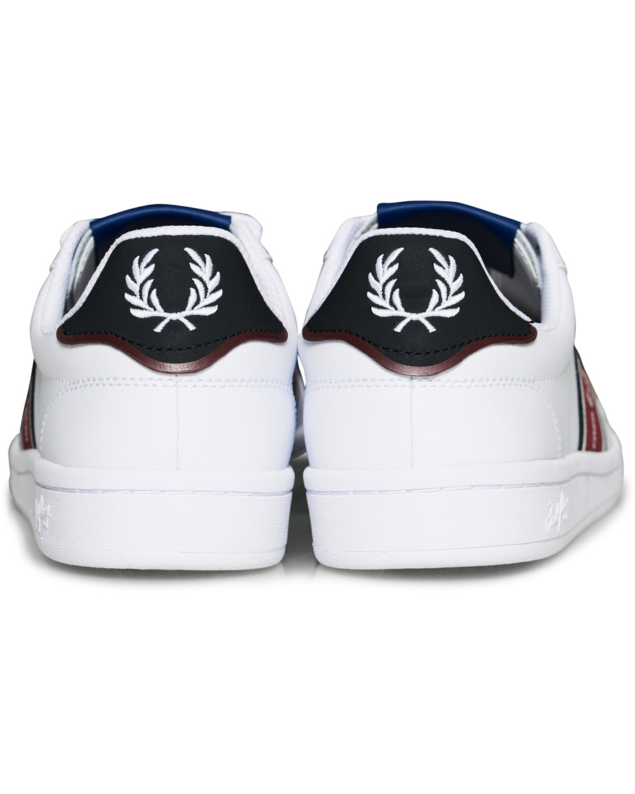 Herre | Fred Perry B721 Leather/Webbing Sneaker White/Navy | Fred Perry | B721 Leather/Webbing Sneaker White/Navy