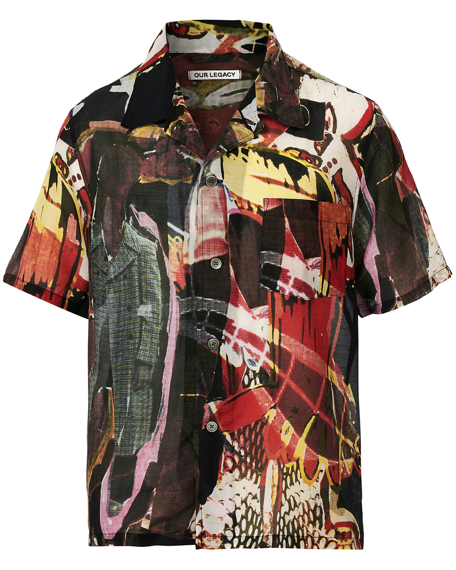 Herre | Skjorter | Our Legacy | Box Shortsleeve Shirt Peace Crowd