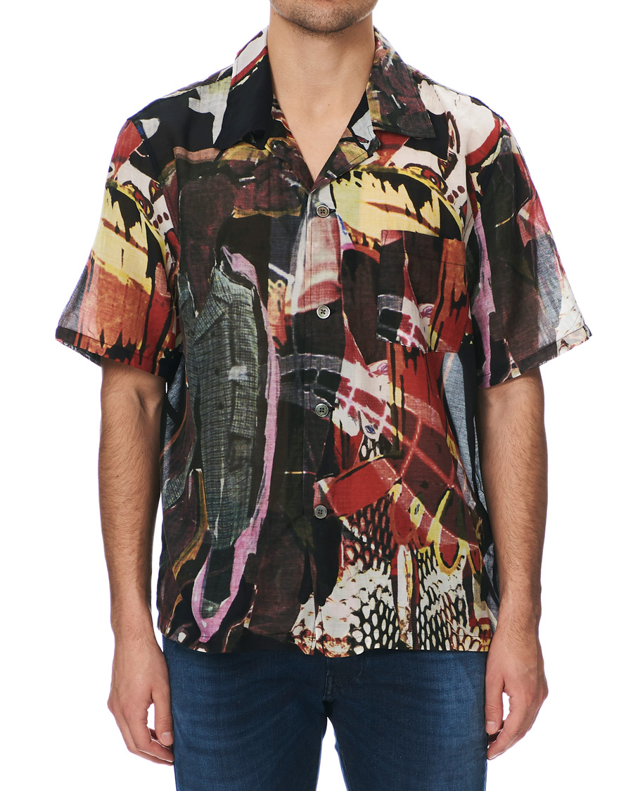 Herre | Skjorter | Our Legacy | Box Shortsleeve Shirt Peace Crowd