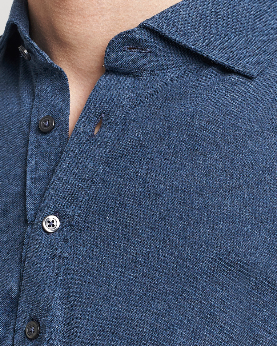 Herre | Skjorter | Gran Sasso | Popover Shirt Blue