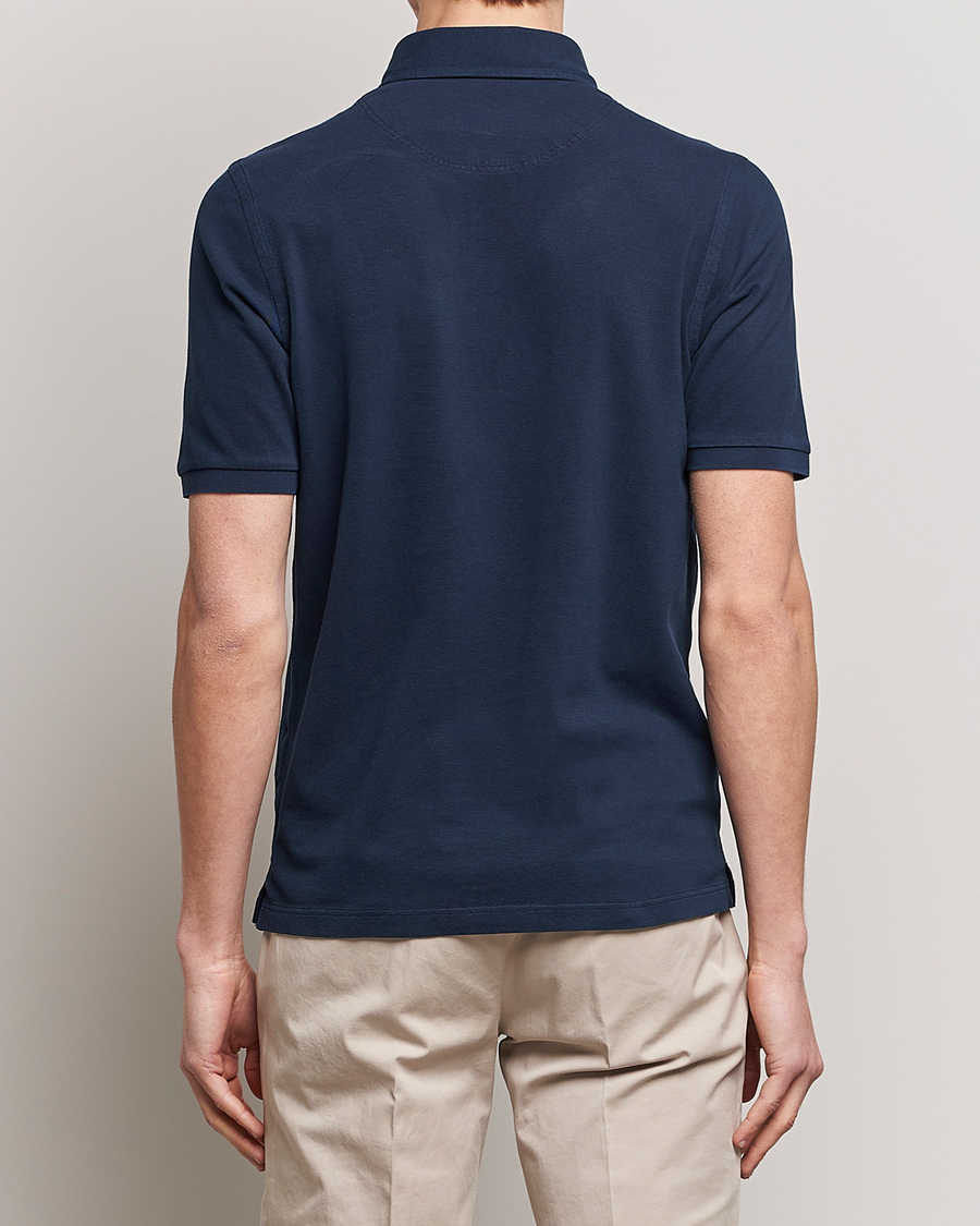 Herre | Pikéer | Gran Sasso | Washed Polo Navy