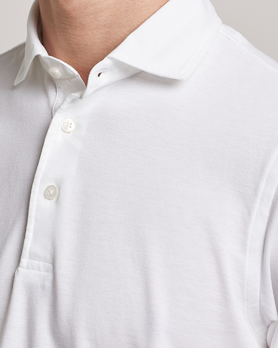 Herre | Pikéer | Gran Sasso | Washed Polo White