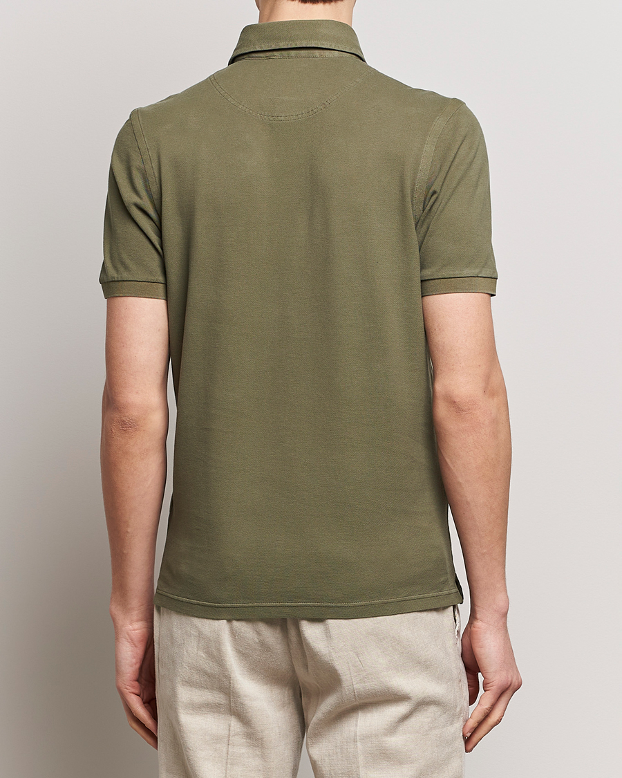 Herre | Pikéer | Gran Sasso | Washed Polo Medium Green