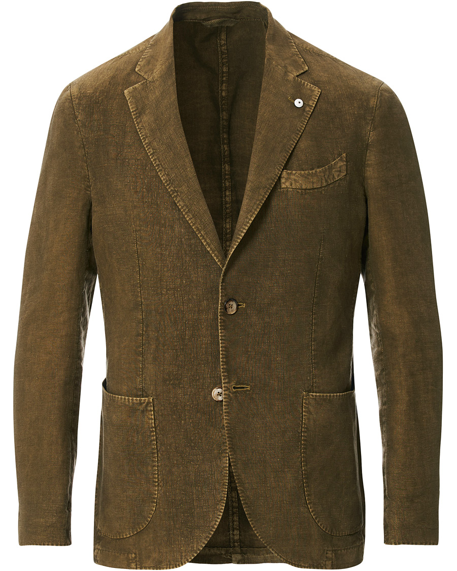 Herre | Dressjakker | L.B.M. 1911 | Jack Regular Fit Linen Blazer Light Green