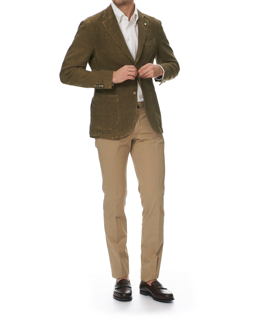 Herre | Dressjakker | L.B.M. 1911 | Jack Regular Fit Linen Blazer Light Green