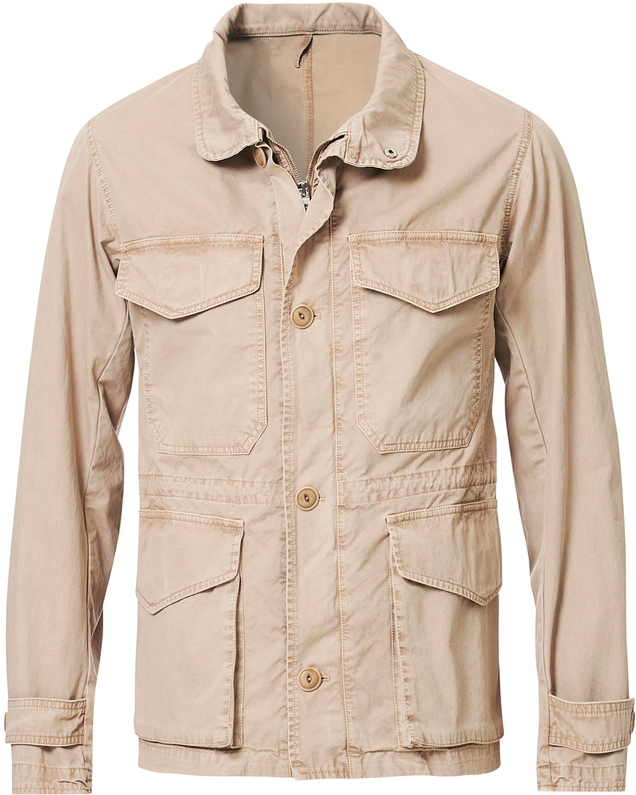 Herre | Jakker | L.B.M. 1911 | Cotton Gabardine Field Jacket Beige