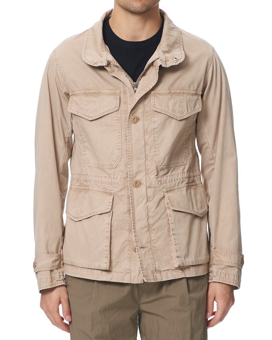 Herre | Jakker | L.B.M. 1911 | Cotton Gabardine Field Jacket Beige