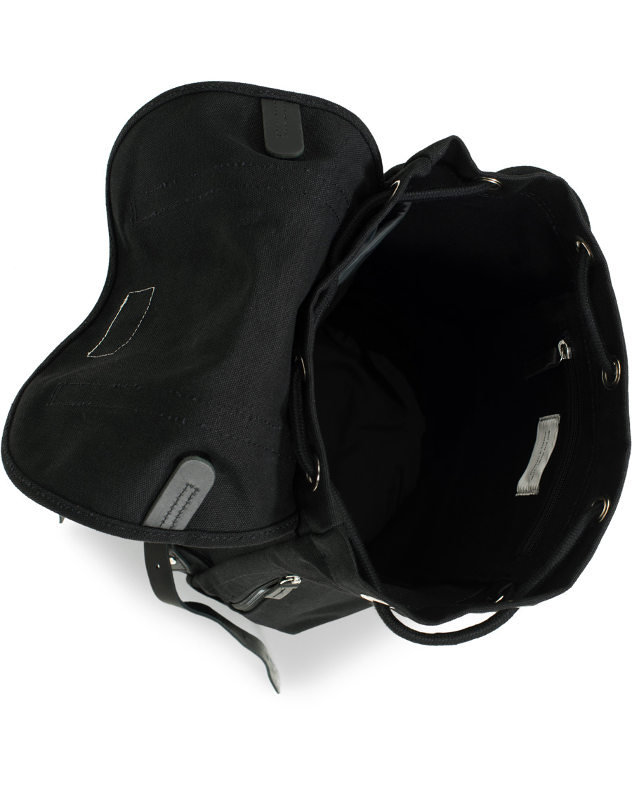 Herre | Sandqvist Stig Canvas Backpack Black | Sandqvist | Stig Canvas Backpack Black
