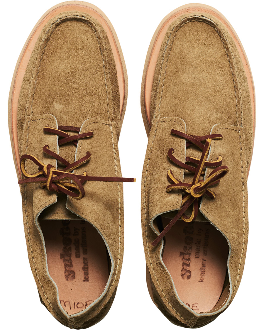 Herre | Yuketen All Handsewn Maine Guide Ox Khaki Suede | Yuketen | All Handsewn Maine Guide Ox Khaki Suede