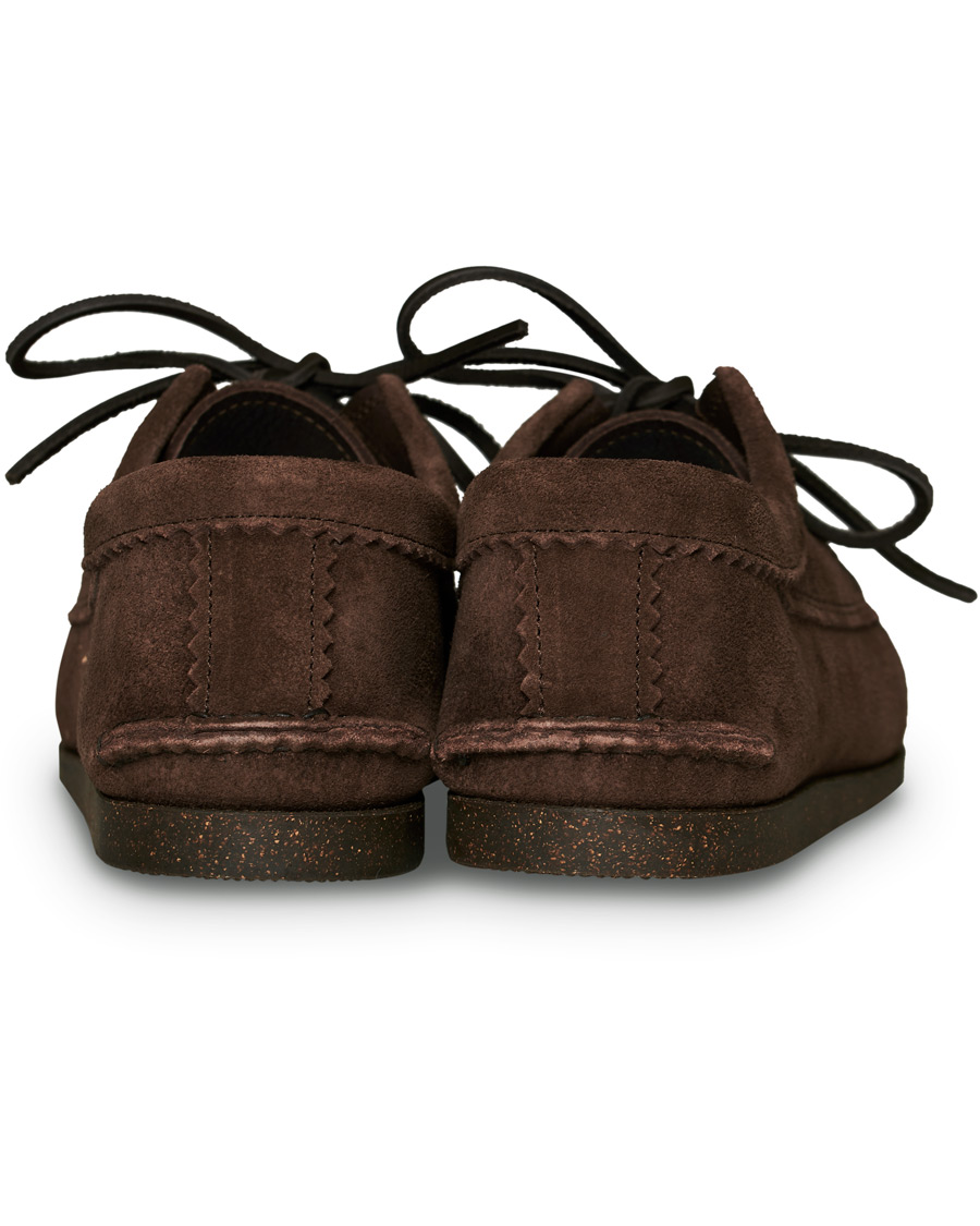 Herre | Yuketen Kiltie Blucher Boat Shoe Dark Brown Suede | Yuketen | Kiltie Blucher Boat Shoe Dark Brown Suede