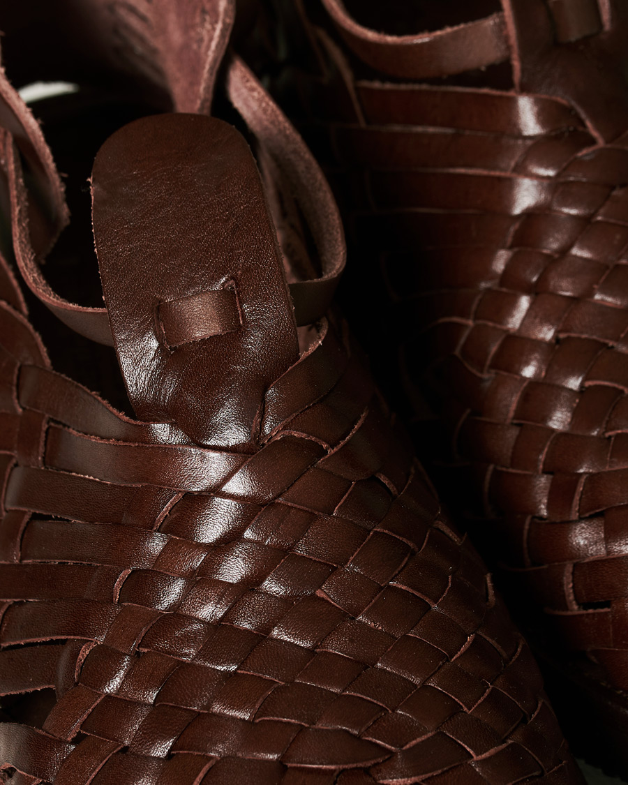 Herre | Yuketen Cruz Braided Sandal Dark Brown Calf | Yuketen | Cruz Braided Sandal Dark Brown Calf