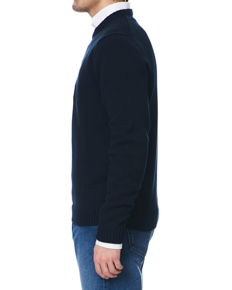 Herre | Gensere | Henri-Lloyd | Henri Lloyd Cross Flag Knitted Crew Neck Navy