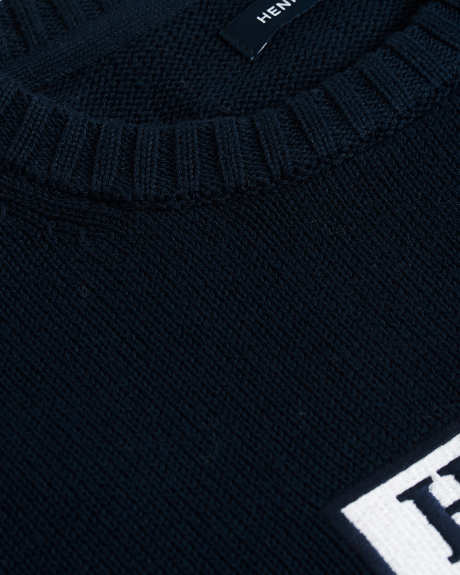 Herre | Gensere | Henri-Lloyd | Henri Lloyd Cross Flag Knitted Crew Neck Navy