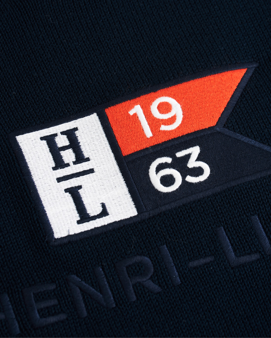 Herre | Gensere | Henri-Lloyd | Henri Lloyd Cross Flag Knitted Crew Neck Navy