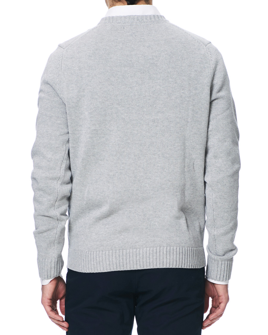 Herre | Gensere | Henri-Lloyd | Henri Lloyd Cross Flag Knitted Crew Neck Grey Melange