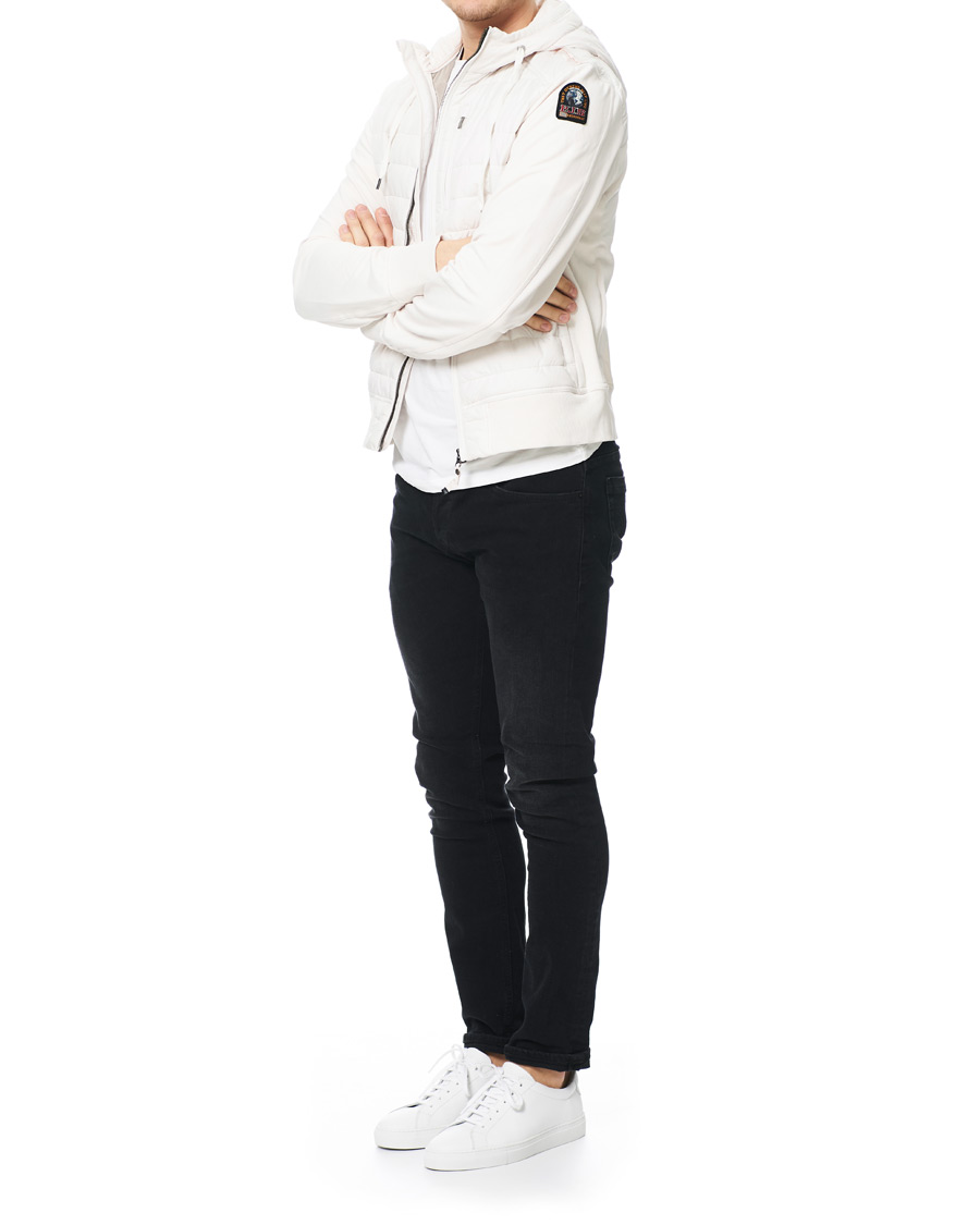 Herre | Jakker | Parajumpers | Ivor Fleece & Puffer Hooded Jacket White Cream L
