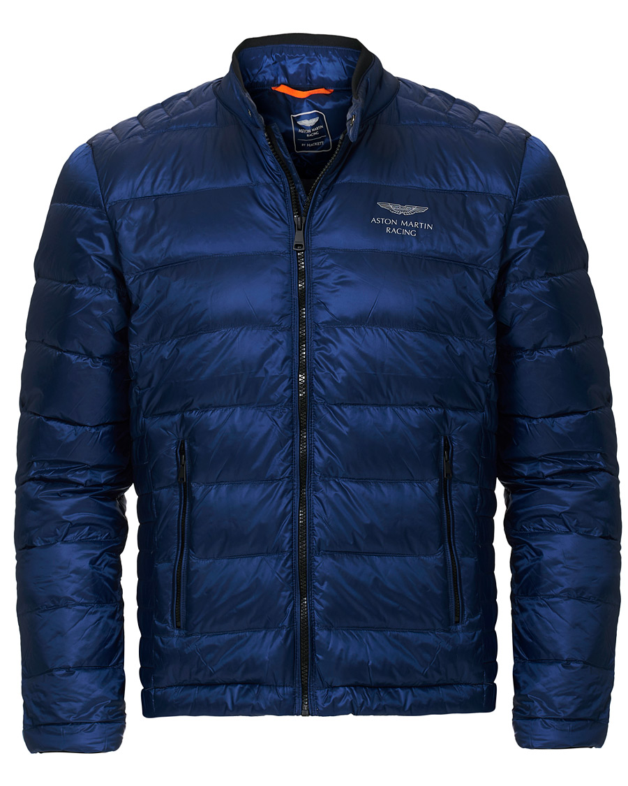 Hackett AMR Moto Jacket Blue hos CareOfCarl.no