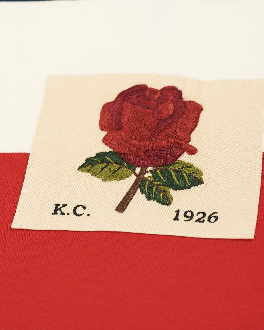 Herre | T-Shirts | Kent & Curwen | Stanley Striped Rose Logo Tee Multi