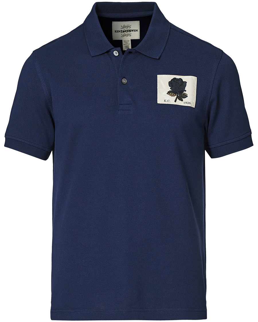 Herre | Pikéer | Kent & Curwen | Small Rose Polo Navy