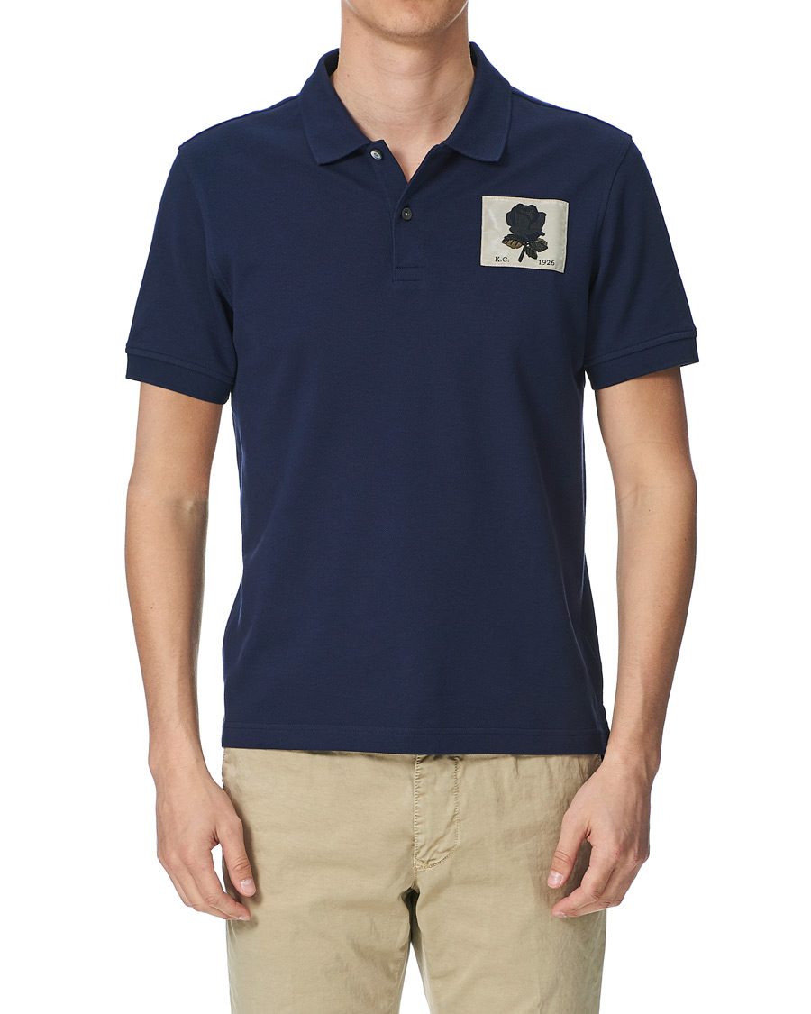 Herre | Pikéer | Kent & Curwen | Small Rose Polo Navy