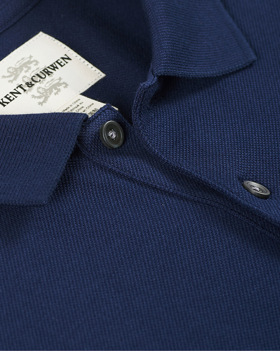 Herre | Pikéer | Kent & Curwen | Small Rose Polo Navy
