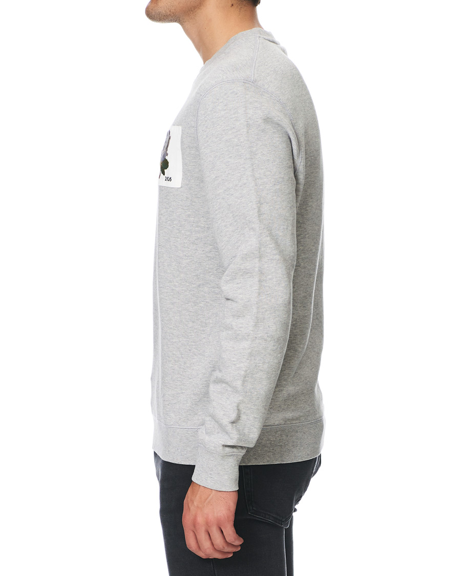 Herre | Gensere | Kent & Curwen | Rose Embroidered Sweatshirt Grey
